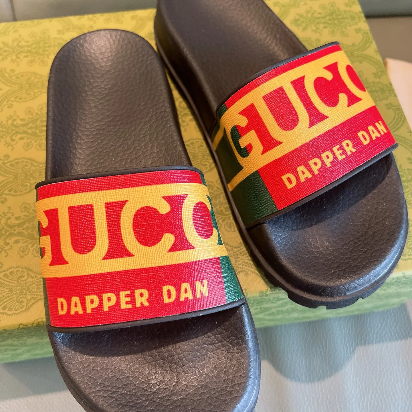 Men's Men's Shoes 130🐮🐮Gucci Gucci Slippers Gucci 2024 latest beach sandals slippers Original molding double G LOGO Original molding consistent Outsole: Men's Men's Shoes u double-layer outsole Size: 35-46